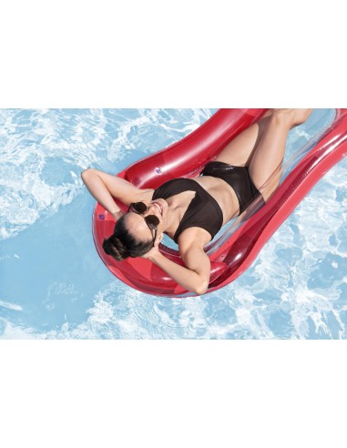 Στρώμα θαλάσσης Bestway HydroLuxe Floating Pool Lounge Float 1.60Χ0.84m Red
