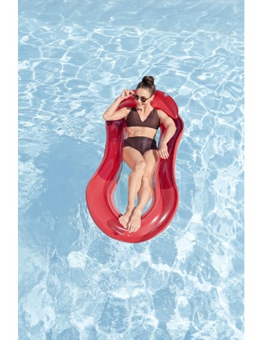 Στρώμα θαλάσσης Bestway HydroLuxe Floating Pool Lounge Float 1.60Χ0.84m Red