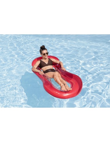 Στρώμα θαλάσσης Bestway HydroLuxe Floating Pool Lounge Float 1.60Χ0.84m Red