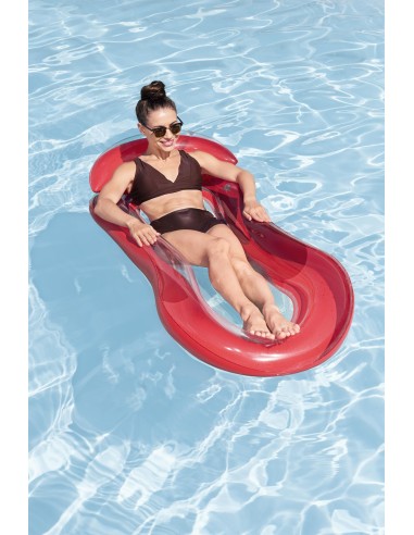Στρώμα θαλάσσης Bestway HydroLuxe Floating Pool Lounge Float 1.60Χ0.84m Red