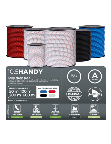 Σχοινί στατικό Fixe Handy 10.5 mm Fire - 100 m