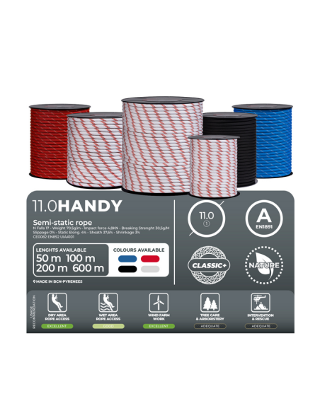 Σχοινί στατικό Fixe Handy 11.0 mm Black - 100 m