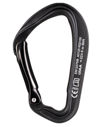 Καραμπίνερ Απλό Fixe Climbing Picot Straight Black