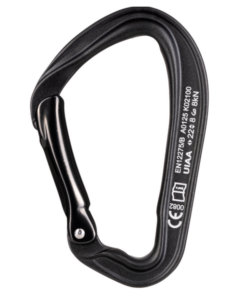 Καραμπίνερ Απλό Fixe Climbing Picot Straight Black
