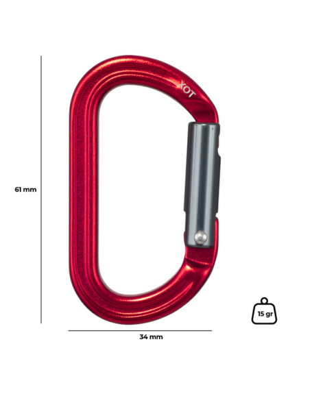 Καραμπίνερ Fixe Climbing Xot Auxiliary Carabiner Red