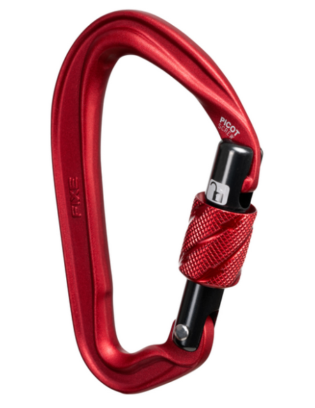 Καραμπίνερ Fixe Climbing Picot Screw Red