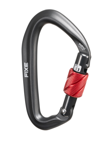 Καραμπίνερ Ασφαλείας Fixe Climbing Puput Screw Grey