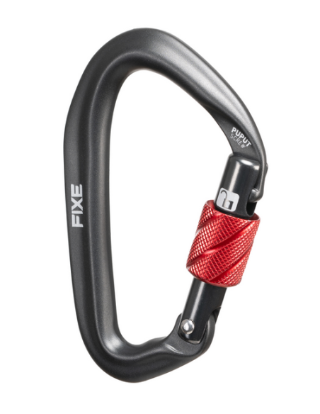 Καραμπίνερ Ασφαλείας Fixe Climbing Puput Screw Grey