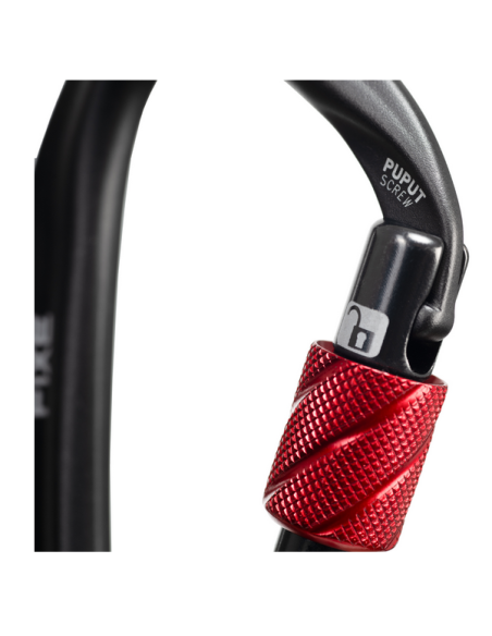 Καραμπίνερ Ασφαλείας Fixe Climbing Puput Screw Grey